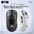 Yindiao Bežični miš, 2.4GHz, Bluetooth, USB, Beli