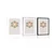 Plakat s paspartujem barvita Mandala - 40x60 silver