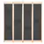 vidaXL Paravan 4-delni 160x170x4 cm sivo blago