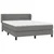 Vidaxl Box spring posteljni z vzmetnico temno siv 140x190 cm blago
