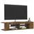 TV ormarić s LED svjetlima boja dimljenog hrasta 135x39x30 cm