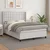Vidaxl Box spring postelja z vzmetnico bel 140x190 cm umetno usnje