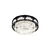 Brilagi - LED prigušiva plafonska lampa CROWN LED/41W/230V, prečnik 48 cm, crna + daljinski upravljač