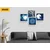 Komplet slik Feng Shui v modri izvedbi - 4x 60x60