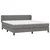 Vidaxl Box spring postelja z vzmetnico temno siva 180x200 cm blago