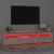TV ormarić s LED svjetlima siva boja betona 195x35x40 cm