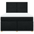 Vidaxl Box spring posteljni z vzmetnico črn 140x190 cm blago