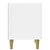 Noćni ormar 2 pcs Bijela visokog sjaja 43 x 34,5 x 48 cm