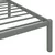 Okvir za krevet sivi metalni 180 x 200 cm