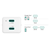 HAMA Kucni Punjac PD/Qualcomm 2xUSB-C, 35W Beli 201694