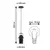 Paulmann 79766 - LED 1xE27/8W Viseći luster na sajli LAVEA 230V crna