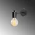 Opviq Zidna lampa E27 Max 40W, Crna