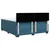 VIDAXL Box spring postelja z vzmetnico modra 200x200 cm žamet