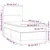 Vidaxl Box spring postelja z vzmetnico LED temno rjava 90x190 cm blago