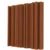 Akustični panel Equalizer 50 x 50 cm, debelina 7 cm, rjava barva