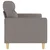 Vidaxl Dvosed taupe 140 cm blago