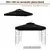 Platno za gazebo paviljon 3x3m Crna