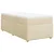 Vidaxl Box spring postelja z vzmetnico krem 90x190 cm blago