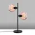 Opviq Stona lampa Benek-15-14553, 36x18x58 cm, IP20, Crna-roze