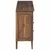 Kreveta s ladicama Prirodna 100 x 30 x 68 cm Čvrsto teak drvo