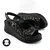 Mona Shoes Ženske sandale, Soft uložak, Kožne, Crne