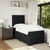 vidaXL Box spring postelja z vzmetnico črn 90x190 cm žamet