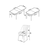 Hanah Home Set Trpezarijski sto i 6 stolica Eva, Oker-braon