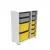 HANAH HOME Višenamenska polica Zen 2D2K6U White Grey Yellow