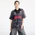 Majice A BATHING APE Flame Pattern Overall Print Half Zip Relax Fit Polo Shirt UNISEX Black M