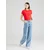 Tommy Jeans Curve Majica mornarska/rdeča/bela