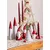 Aberto Design Dekorativni predmet SUS0146, 5x5x11 cm, Crveno-beli