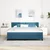 LED Box Spring Krevet Tamno plava 180 x 200 cm Baršun