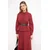 Trendyol Modest Ženska haljina Tctss26Eb00068, Bordo