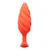 b-Vibe Swirl Uniquely Textured Silicone Vibrating Plug Orange