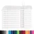 vidaXL Oknice 10 pcs Bela 15 x 21 cm Bombaž