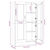 Den Vitrina siva sonoma 82,5x30,5x150 cm konstruiran les