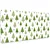 Decormat Podloga za pisalno mizo Triangular trees 90x45 cm
