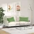 Jastučići za sofu 2 pcs Svijetlo zelena 80 x 40 cm