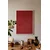 WallXpert uramljena slika 115209, jato crnih ptica na tamnocrvenoj pozadini, 30 x 40 cm, beli ram