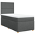 Vidaxl Box spring postelja z vzmetnico temno siva 90x200 cm blago