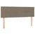 Vidaxl LED posteljno vzglavje taupe 144x5x78/88 cm blago