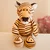 Plišasta igrača Tiger s črnimi črtami 25cm