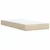 Vidaxl Box spring postelja z vzmetnico krem 100x200 cm blago