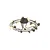 Opviq luster Stary 2842-18-24, LED 45 W, sivi