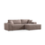 Atelier del Sofa Ugaona garnitura Pirlo 145x43x206cm Braon