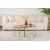 Hanah Home Set stolova za dnevnu sobu Aurum, 60x60x43cm, 2 komada, Zlatne boje