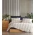 Avva - Dark Blue Dark BlueWhite Double Quilt Cover Set