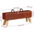 Vidaxl vidaXL Gimnastična klop, rjava, 110 cm, pravo usnje