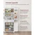 Songmics Kuhinjska shramba omara 76x40x182 cm Bela