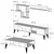 Hanah Home Set TV Komoda i klub sto Orah